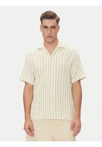 Jack & Jones - Jack&Jones Koszula Coba 12271060 Beżowy Relaxed Fit. Kolor: beżowy. Materiał: bawełna