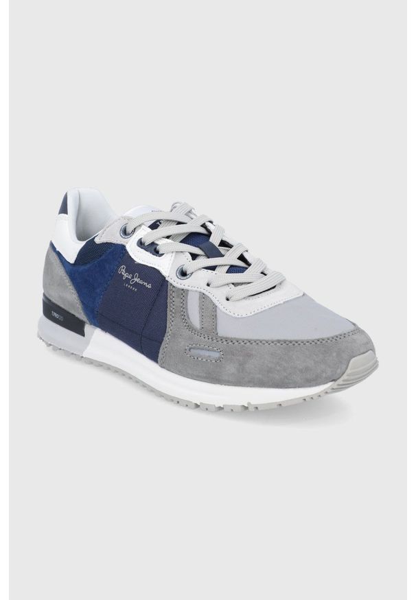 Pepe Jeans - Buty Tinker Pro. Zapięcie: sznurówki. Kolor: szary. Materiał: guma