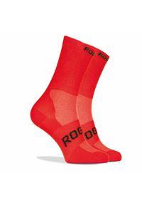 ROGELLI - Skarpetki rowerowe Rogelli Q-SKIN, antybakteryjne. Kolor: wielokolorowy, czarny, czerwony