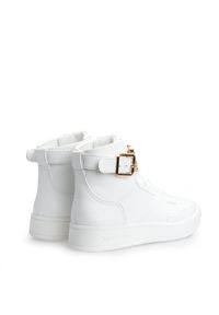 Juicy Couture Sneakersy "Candice" | B4JJ200 | Candice | Kobieta | Biały. Nosek buta: okrągły. Zapięcie: klamry. Kolor: biały. Materiał: skóra
