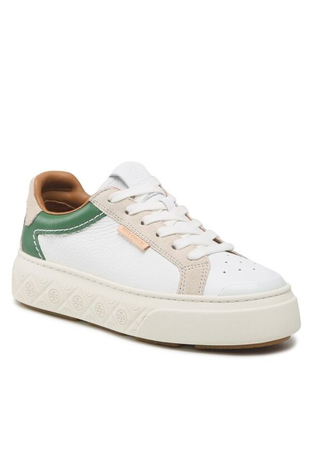 Tory Burch Sneakersy Ladybug Sneaker Adria 143066 Biały. Kolor: biały. Materiał: skóra