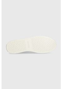 Calvin Klein sneakersy skórzane VULC LACE UP - MET kolor beżowy HW0HW01884. Zapięcie: sznurówki. Kolor: beżowy. Materiał: skóra #2