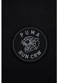 Puma Plecak kolor czarny duży z aplikacją. Kolor: czarny. Wzór: aplikacja #4