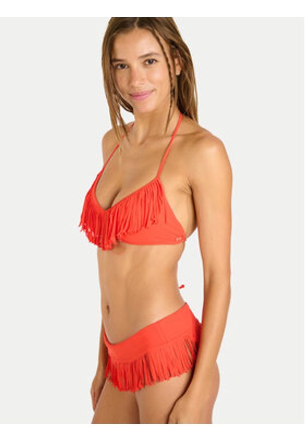 Banana Moon Góra od bikini Cowo Fringes LSE62 Pomarańczowy. Kolor: pomarańczowy. Materiał: syntetyk