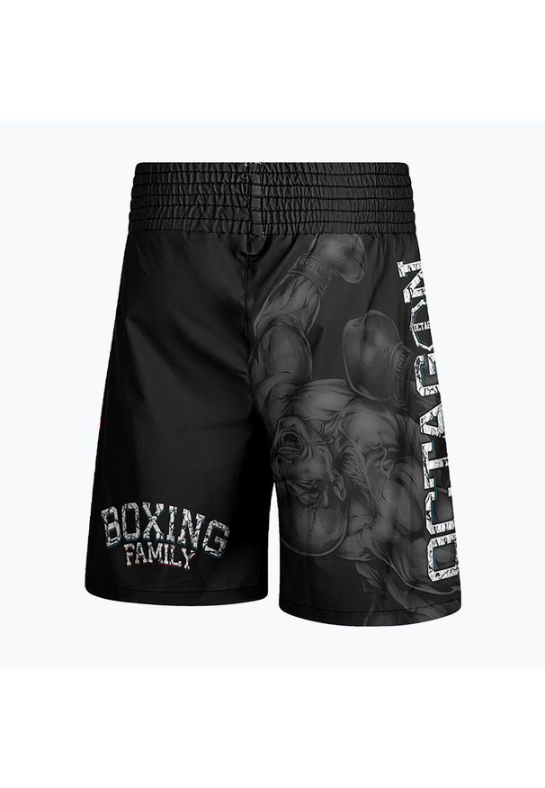 OCTAGON - Spodenki bokserskie męskie Octagon Boxing Family. Kolor: czarny