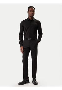 Hugo - HUGO Koszula Kenno 50551242 Czarny Slim Fit. Kolor: czarny. Materiał: wiskoza #2