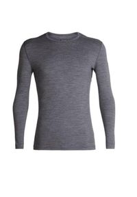 Koszulka turystyczna z długim rękawem męska Icebreaker 200 Oasis. Kolor: szary. Materiał: wełna. Długość rękawa: długi rękaw. Długość: długie. Sezon: zima. Sport: turystyka piesza, bieganie #1