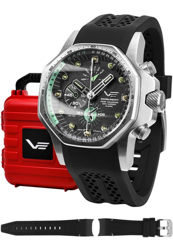 Zegarek męski Vostok Europe YM86-640A695S czarny. Kolor: czarny