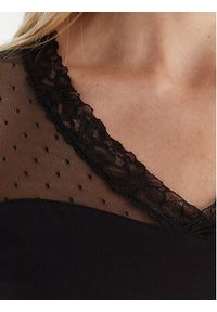 YSABEL MORA - Ysabel Mora Koszulka piżamowa 19479 Czarny Slim Fit. Kolor: czarny. Materiał: bawełna #3