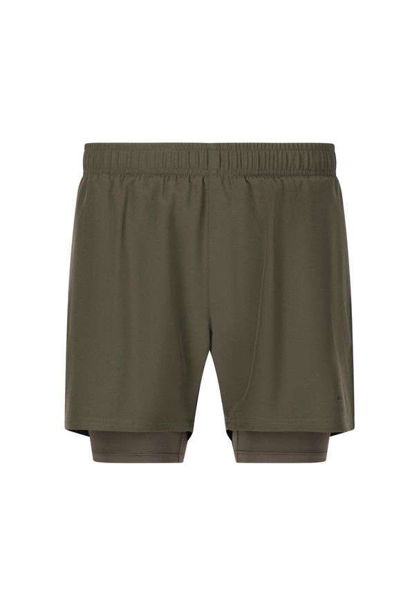 ENDURANCE - Szorty 2 w 1 Endurance Kros. Kolor: zielony. Sport: fitness