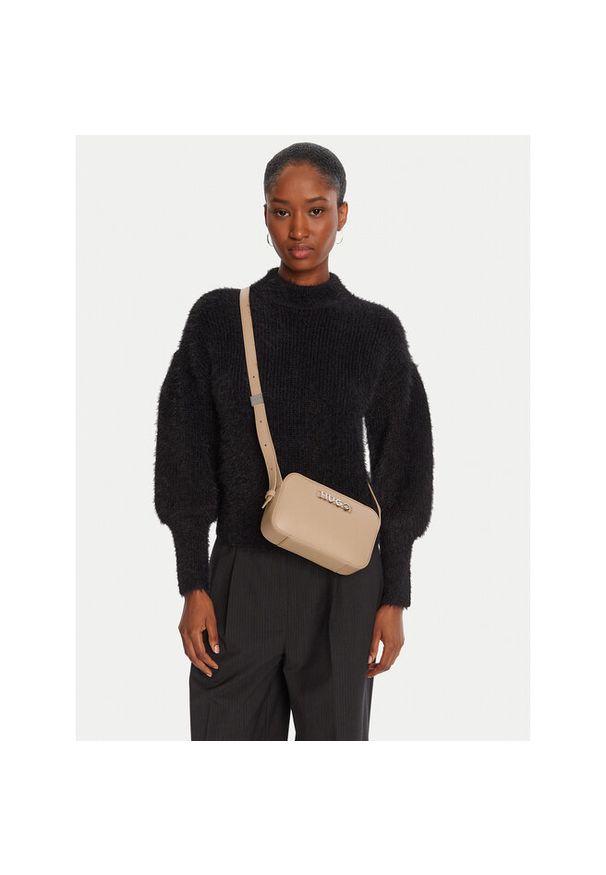 Hugo - Torebka HUGO. Kolor: beżowy