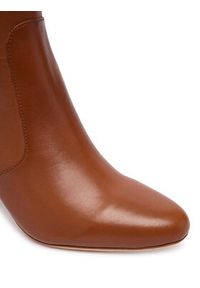 Lauren Ralph Lauren - LAUREN RALPH LAUREN Kozaki Kenndi 802977889001 Brązowy. Kolor: brązowy. Materiał: skóra