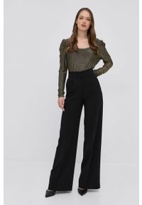 Liu Jo Longsleeve damski kolor złoty. Okazja: na co dzień. Kolor: złoty. Materiał: dzianina. Długość rękawa: długi rękaw. Styl: casual #2