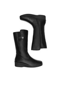 Rieker Kozaki Y4655-00 Czarny. Kolor: czarny. Materiał: skóra #3