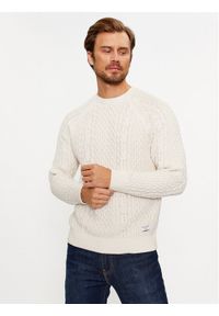 Pepe Jeans Sweter Sly PM702378 Écru Regular Fit. Materiał: bawełna #1