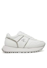 Sneakersy Calvin Klein Jeans. Kolor: biały