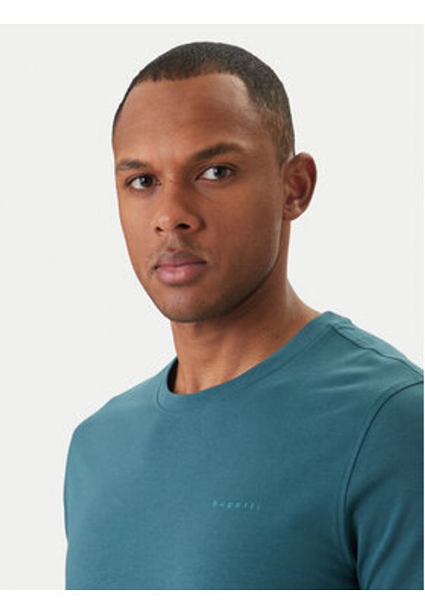 Bugatti T-Shirt 8350-15040E Zielony Regular Fit. Kolor: zielony. Materiał: bawełna