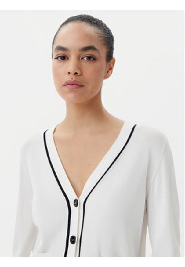 Luisa Spagnoli Kardigan Canaria 100003 Écru Regular Fit. Materiał: syntetyk