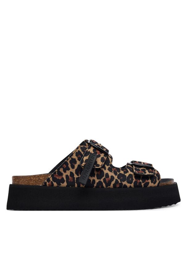 D.Franklin Klapki DFSH414003 Brązowy. Kolor: brązowy. Materiał: materiał