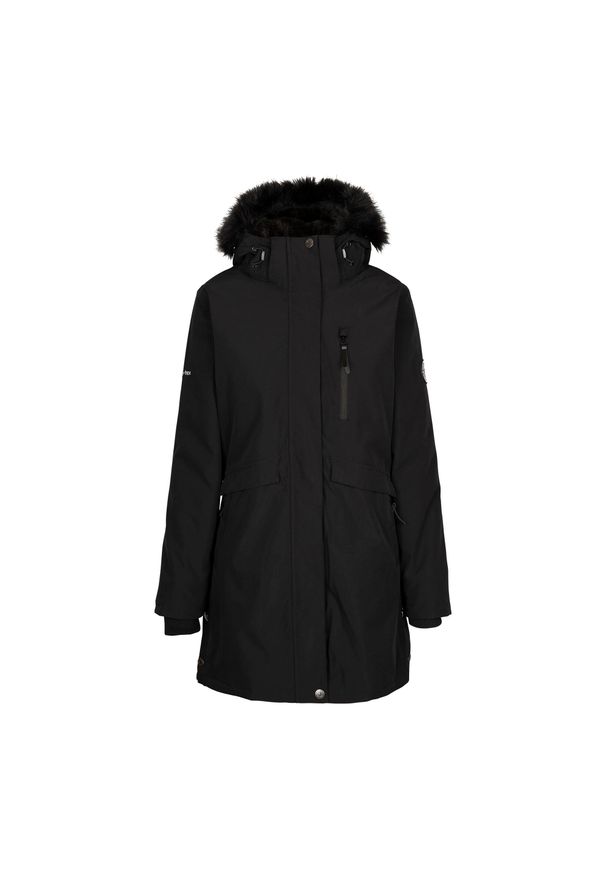 TRESPASS - Kurtka Damska Zambel TP75. Kolor: czarny. Sport: turystyka piesza