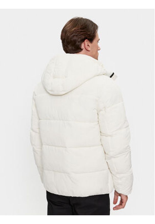 Calvin Klein Kurtka zimowa Crinkle K10K110336 Écru Regular Fit. Materiał: syntetyk. Sezon: zima