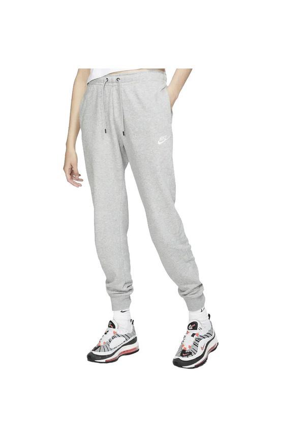 Nike - Damskie Spodnie Do Biegania Essential Fleece. Kolor: szary. Sport: turystyka piesza