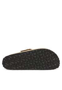 Birkenstock Klapki Boston Big Buckle Hex 1030425 Brązowy. Kolor: brązowy. Materiał: skóra