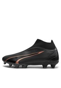 Puma Buty do piłki nożnej Ultra Match FG/AG 10775902 02 Czarny. Kolor: czarny. Materiał: skóra