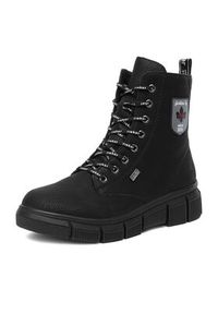 Rieker Trzewiki CEO-X3410-00 Czarny. Kolor: czarny. Materiał: materiał #4