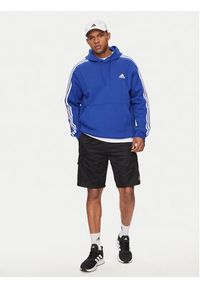 Adidas - adidas Bluza Essentials IJ8934 Niebieski Regular Fit. Kolor: niebieski. Materiał: bawełna #3