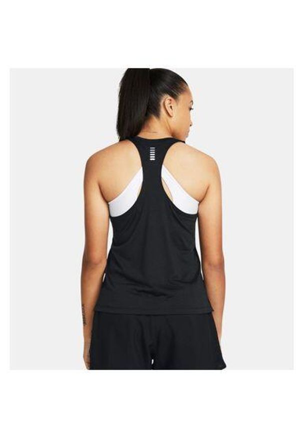 Tank top do biegania damski Under Armour Launch Singlet. Kolor: czarny. Sport: fitness