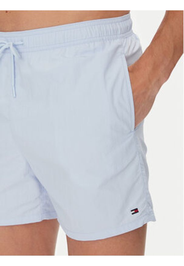 TOMMY HILFIGER - Tommy Hilfiger Szorty kąpielowe UM0UM03477 Błękitny Regular Fit. Kolor: niebieski. Materiał: syntetyk