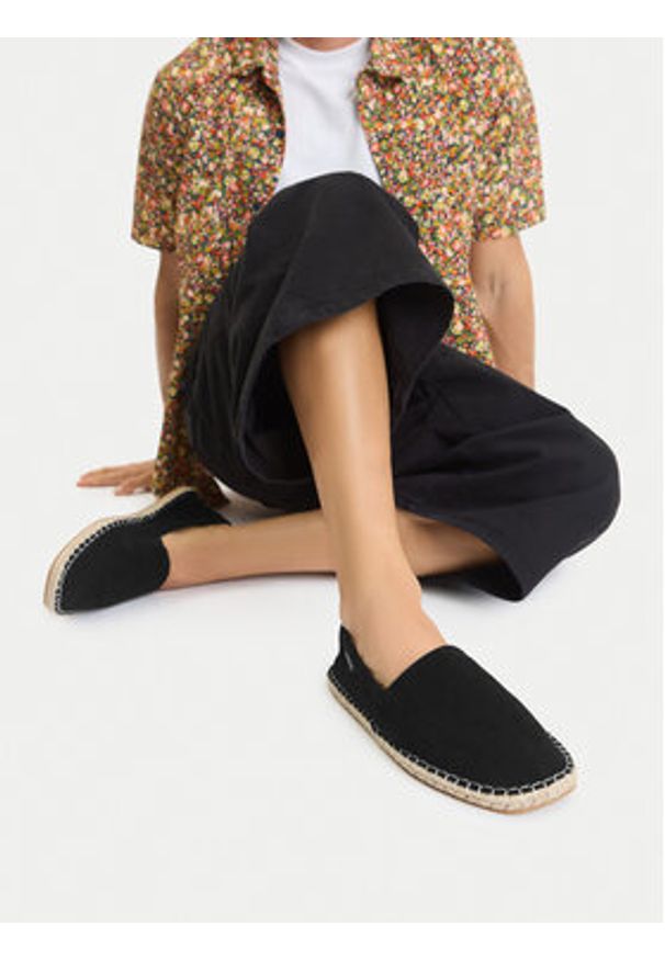 Quiksilver Espadryle EOHP-BARREL-01 Czarny. Kolor: czarny. Materiał: materiał