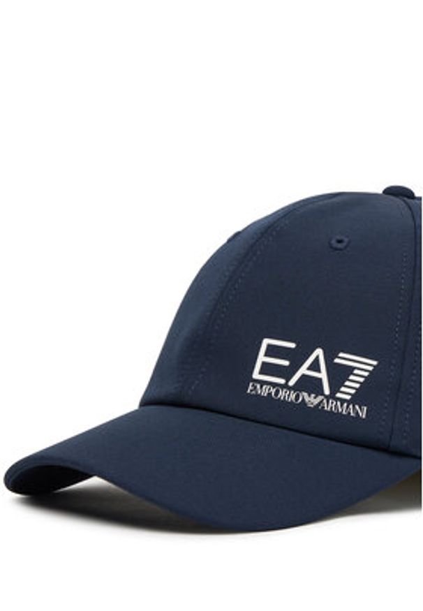 EA7 Emporio Armani Czapka z daszkiem 7X000106 AF13554 MB191 Granatowy. Kolor: niebieski. Materiał: poliamid, nylon