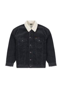 Wrangler - WRANGLER ANTIFIT SHERPA MĘSKA KURTKA SZTRUKSOWA SZTRUKS FADED BLACK W441WLXV6. Materiał: sztruks #5