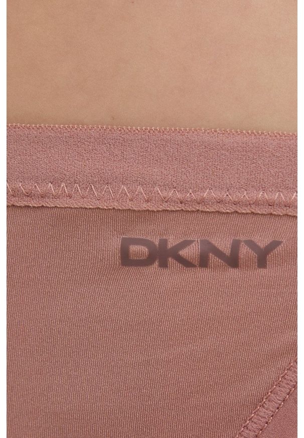DKNY - Dkny stringi kolor brązowy. Kolor: brązowy