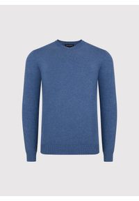 Pako Lorente - PAKO LORENTE – Niebieski sweter męski v-neck. Okazja: na co dzień. Kolor: niebieski, zielony, czarny, brązowy, czerwony. Materiał: nylon, wiskoza. Sezon: jesień. Styl: casual #2