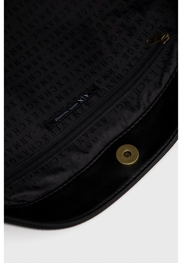 Armani Exchange torebka kolor czarny. Kolor: czarny