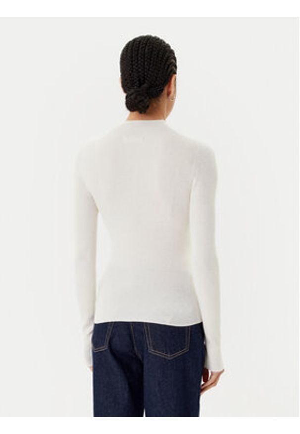 Guess Golf W5BR15 Z3OW2 Écru Slim Fit. Typ kołnierza: golf. Materiał: syntetyk