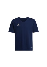 Adidas - Koszulka piłkarska dla dzieci adidas Entrada 22 Jersey. Kolor: niebieski. Materiał: jersey. Sport: piłka nożna #1