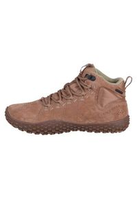 Buty do chodzenia damskie Merrell Wrapt Mid. Kolor: brązowy. Materiał: skóra. Szerokość cholewki: normalna. Sport: turystyka piesza