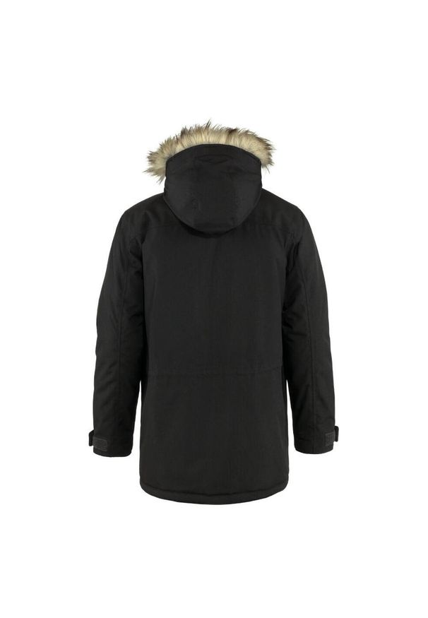 Fjällräven - Kurtka zimowa męska Fjallraven Nuuk Parka. Kolor: wielokolorowy, czarny, szary. Sezon: zima