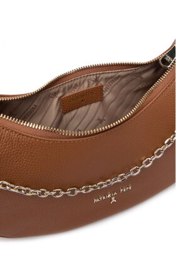 Patrizia Pepe Torebka 8B0310/L001-B111 Brązowy. Kolor: brązowy. Materiał: skórzane