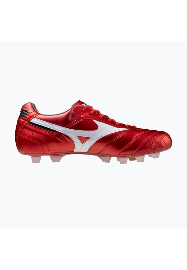 Buty piłkarskie męskie Mizuno Morelia II Japan Md red/white/black. Kolor: czerwony. Sport: piłka nożna