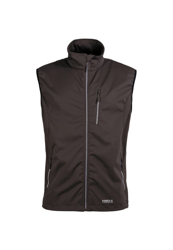 PRO-X ELEMENTS - Kurtka bez rękawów Pro-X Elements Mateo. Kolor: brązowy, szary, wielokolorowy. Materiał: softshell. Długość rękawa: bez rękawów. Sport: turystyka piesza