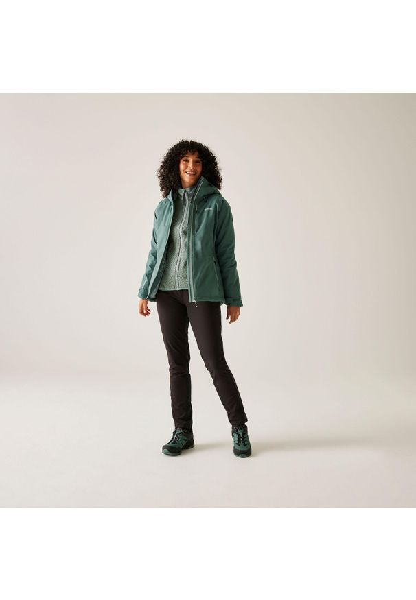 Regatta - Kurtka damska przejściowa ocieplana Highton Stretch. Kolor: zielony. Materiał: puch, materiał. Sport: turystyka piesza