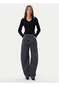 Pinko - PINKO Sweter Linosa 105418 A2PS Czarny Regular Fit. Kolor: czarny. Materiał: syntetyk #3