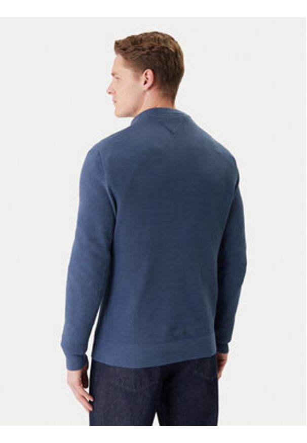 TOMMY HILFIGER - Tommy Hilfiger Sweter Essential MW0MW36347 Niebieski Regular Fit. Kolor: niebieski. Materiał: bawełna