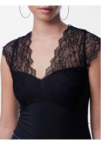 Pieces Body Tatianna 17114311 Czarny Slim Fit. Kolor: czarny. Materiał: syntetyk #4