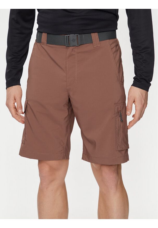 columbia - Columbia Szorty materiałowe Silver Ridge™ Utility Cargo Short 2030744 Brązowy Regular Fit. Kolor: brązowy. Materiał: syntetyk